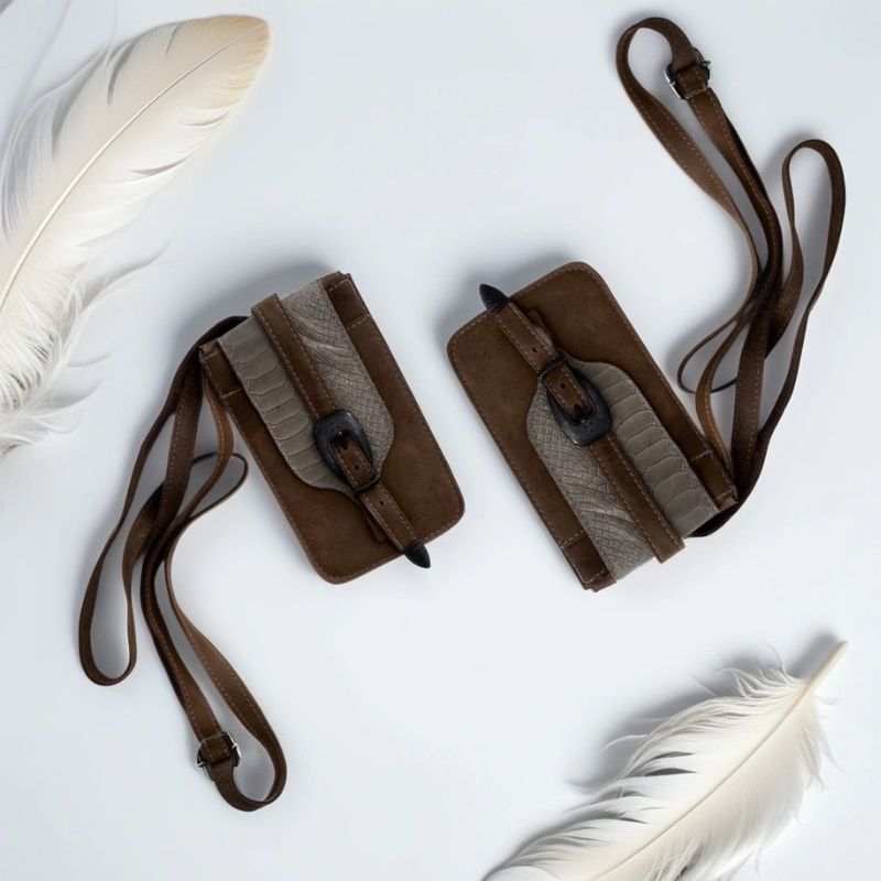 bolsos para movil marrones